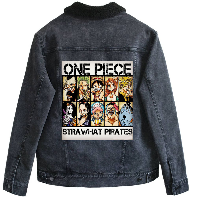 One Piece Straw Hat Pirates Unisex Sherpa-lined Denim Jacket | Artistshot