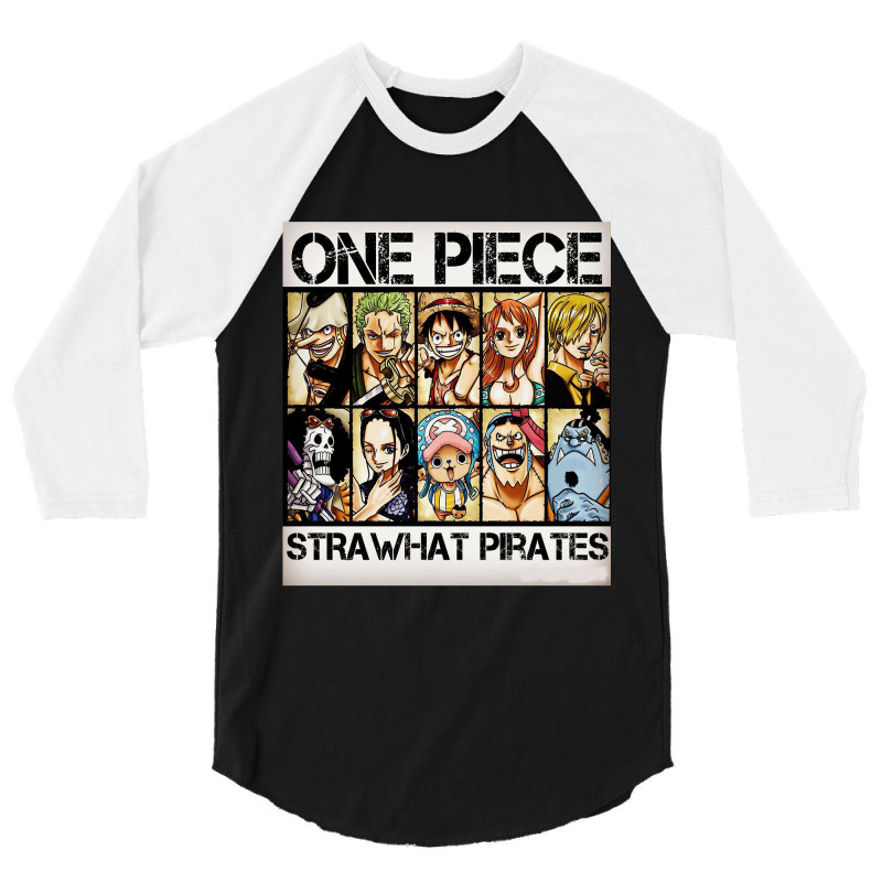 One Piece Straw Hat Pirates 3/4 Sleeve Shirt | Artistshot