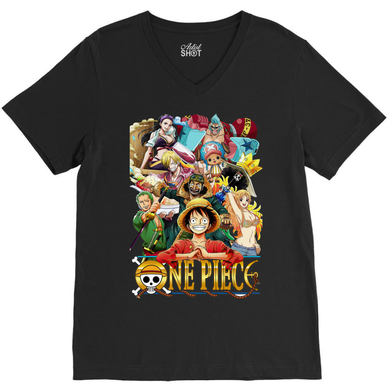 One Piece Straw Hat Crew V-neck Tee | Artistshot