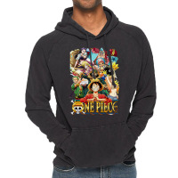 One Piece Straw Hat Crew Vintage Hoodie | Artistshot