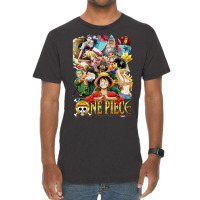 One Piece Straw Hat Crew Vintage T-shirt | Artistshot