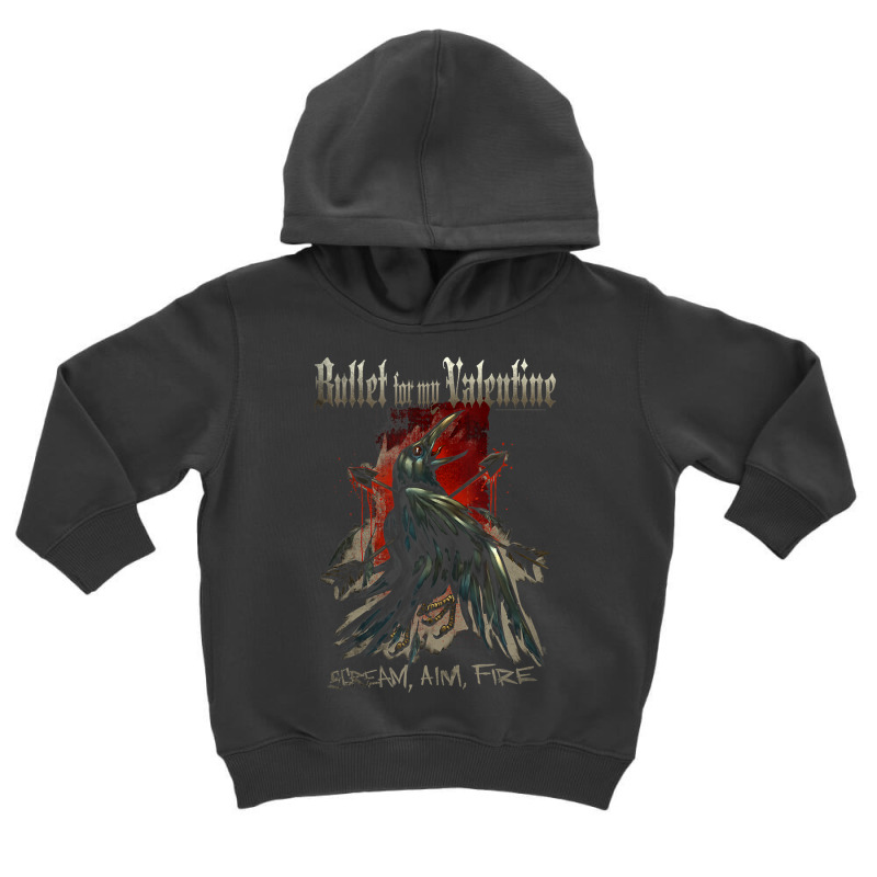 Bullet For My Valentine – Scream Aim Fire Crow Toddler Hoodie by Aliceartist | Artistshot