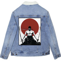 Zoro One Piece Unisex Sherpa-lined Denim Jacket | Artistshot