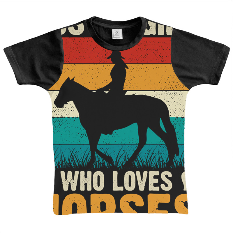 Just A Girl Who Loves Horses Cute Horse Lover Gift-3hdo3 Graphic Youth T-shirt by Ledford Leslie | Artistshot