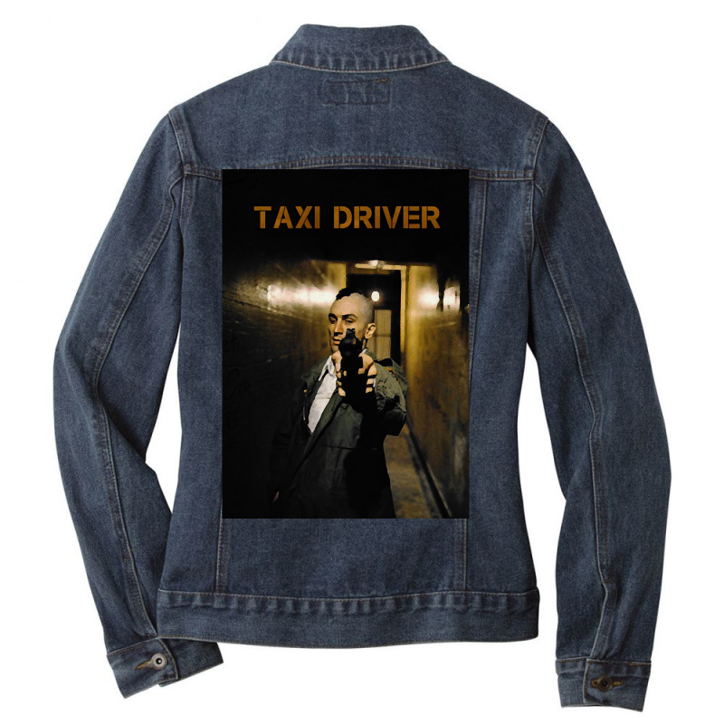 Taxi Driver 1976 Movie Ladies Denim Jacket by Rios Arevalo | Artistshot