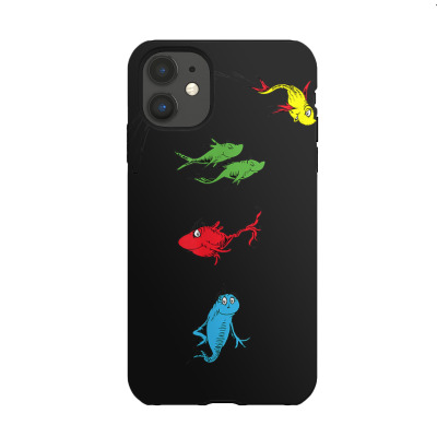 Two Fish Red Fish Blue Fish Iphone 11 Case Designed By Bariteau Hannah