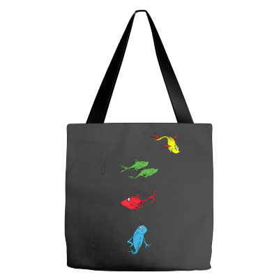 Two Fish Red Fish Blue Fish Tote Bags Designed By Bariteau Hannah