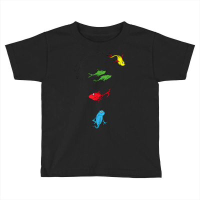 Two Fish Red Fish Blue Fish Toddler T-shirt Designed By Bariteau Hannah
