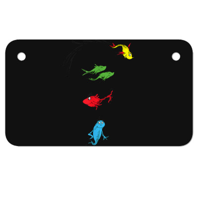Two Fish Red Fish Blue Fish Motorcycle License Plate Designed By Bariteau Hannah