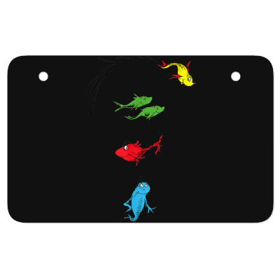 Two Fish Red Fish Blue Fish Atv License Plate Designed By Bariteau Hannah