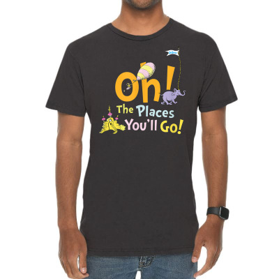 The Places You'll Go Vintage T-shirt Designed By Bariteau Hannah