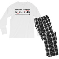 Looks Right Sounds Right Decode Science Of Reading Teacher T Shirt Men's Long Sleeve Pajama Set | Artistshot