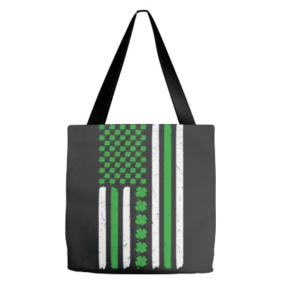 American Flag St Patricks Day Tote Bags Designed By Bariteau Hannah