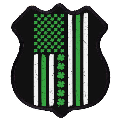 American Flag St Patricks Day Shield Patch Designed By Bariteau Hannah