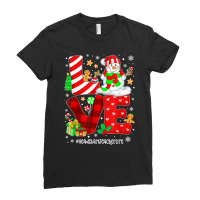 Love Head Start Teacher Life Snowman Christmas Teacher T Shirt Ladies Fitted T-shirt | Artistshot