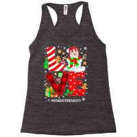 Love Head Start Teacher Life Snowman Christmas Teacher T Shirt Racerback Tank | Artistshot