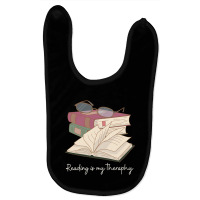 Reading Is My Theraphy 95 Baby Bibs | Artistshot