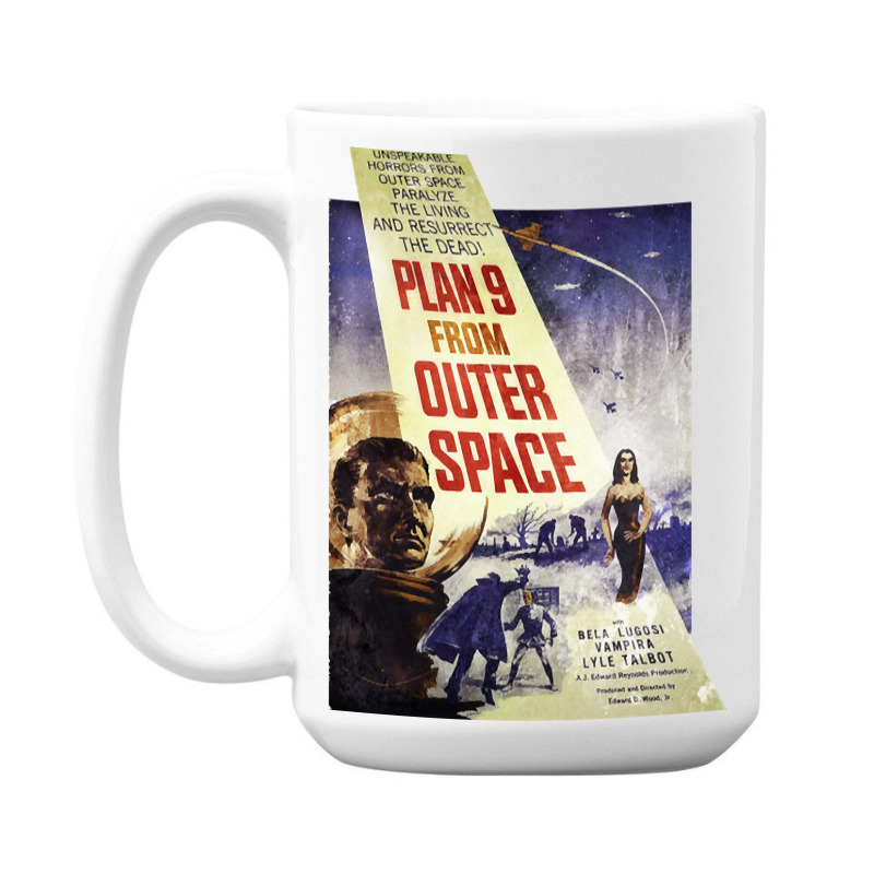 Plan 9 From Outer Space - Film Poster 15 Oz Coffee Mug | Artistshot