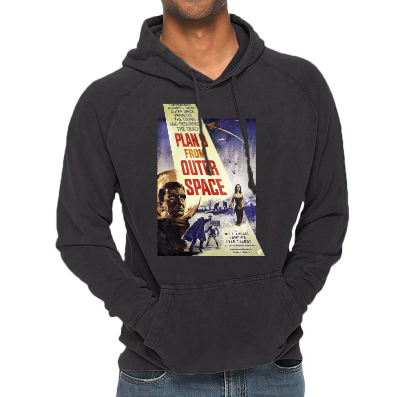 Plan 9 From Outer Space - Film Poster Vintage Hoodie | Artistshot