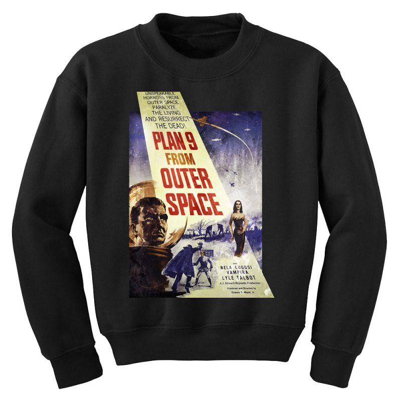 Plan 9 From Outer Space - Film Poster Youth Sweatshirt | Artistshot