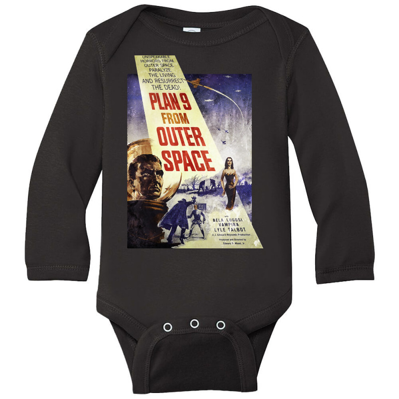 Plan 9 From Outer Space - Film Poster Long Sleeve Baby Bodysuit | Artistshot