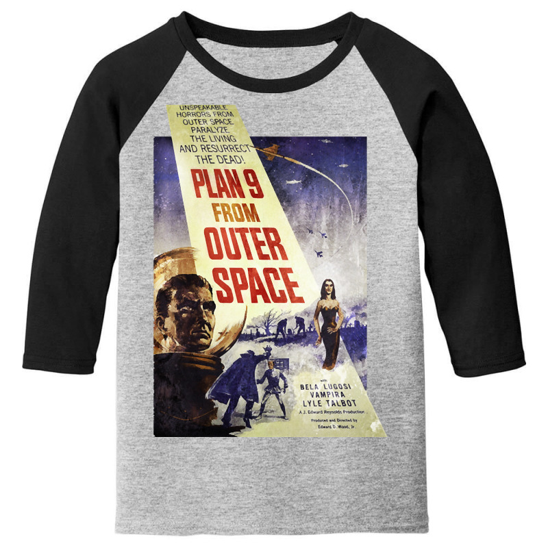 Plan 9 From Outer Space - Film Poster Youth 3/4 Sleeve | Artistshot