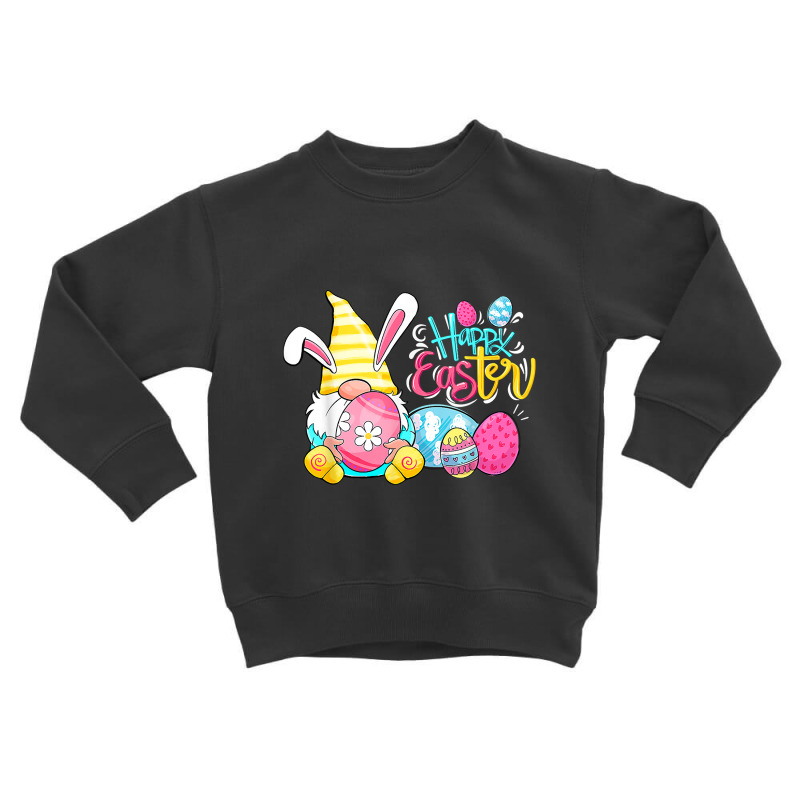 Bunny Gnome Rabbit Eggs Hunting Happy Easter Day Funny Toddler Sweatshirt | Artistshot