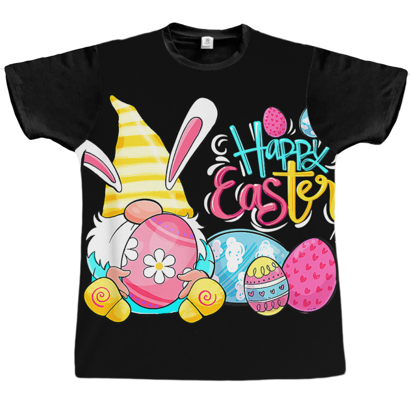 Bunny Gnome Rabbit Eggs Hunting Happy Easter Day Funny Graphic T-shirt | Artistshot