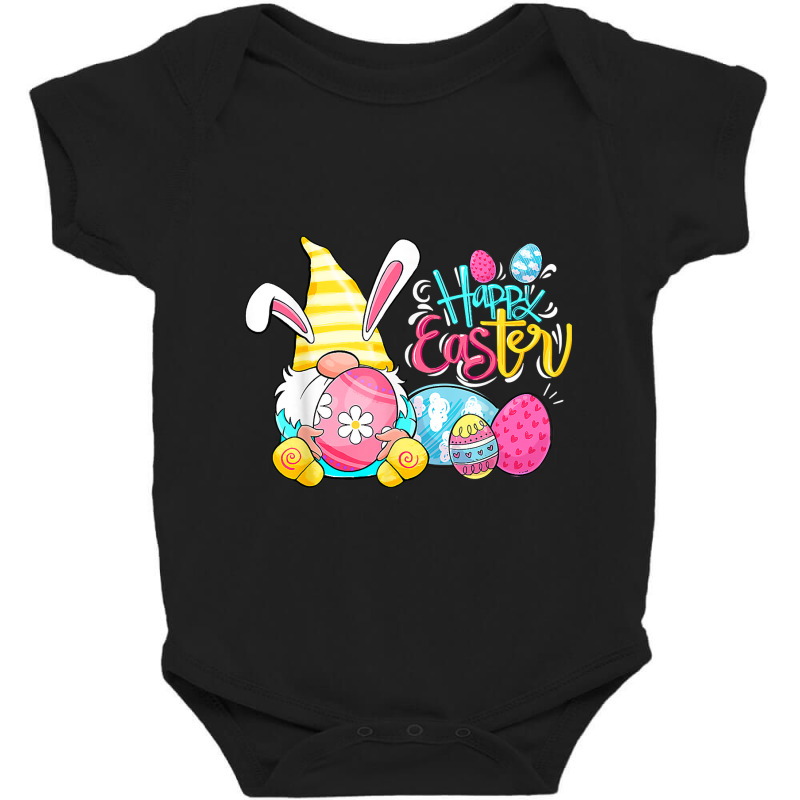 Bunny Gnome Rabbit Eggs Hunting Happy Easter Day Funny Baby Bodysuit | Artistshot