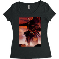 Ghost Of Tsushima Samurai Anime Warriors Women's Triblend Scoop T-shirt | Artistshot