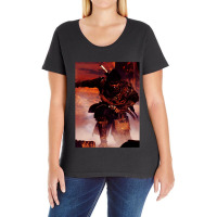 Ghost Of Tsushima Samurai Anime Warriors Ladies Curvy T-shirt | Artistshot