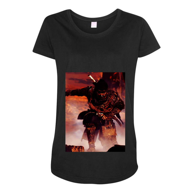 Ghost Of Tsushima Samurai Anime Warriors Maternity Scoop Neck T-shirt by KathrynHabstritt | Artistshot