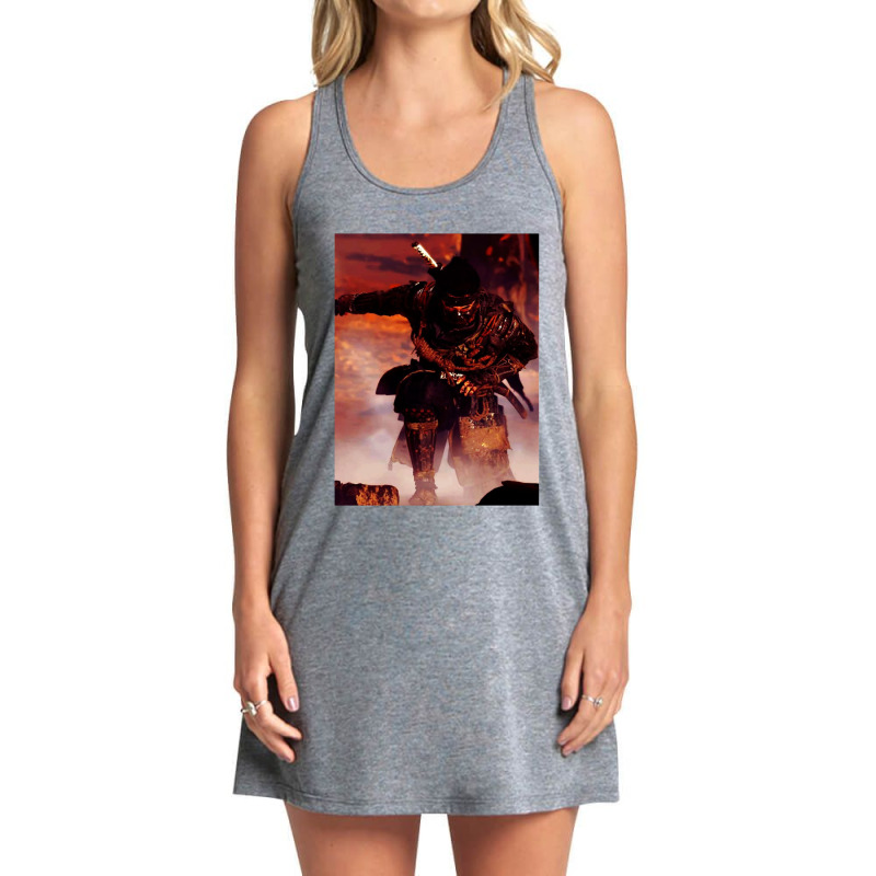 Ghost Of Tsushima Samurai Anime Warriors Tank Dress by KathrynHabstritt | Artistshot