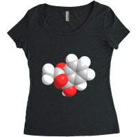 Aspirin Molecule Chemistry Women's Triblend Scoop T-shirt | Artistshot