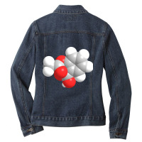 Aspirin Molecule Chemistry Ladies Denim Jacket | Artistshot