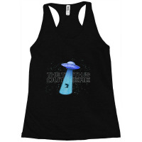 Alien Abduction The Truth Is Out Here Wall Art Space Alien Spaceship S Racerback Tank | Artistshot