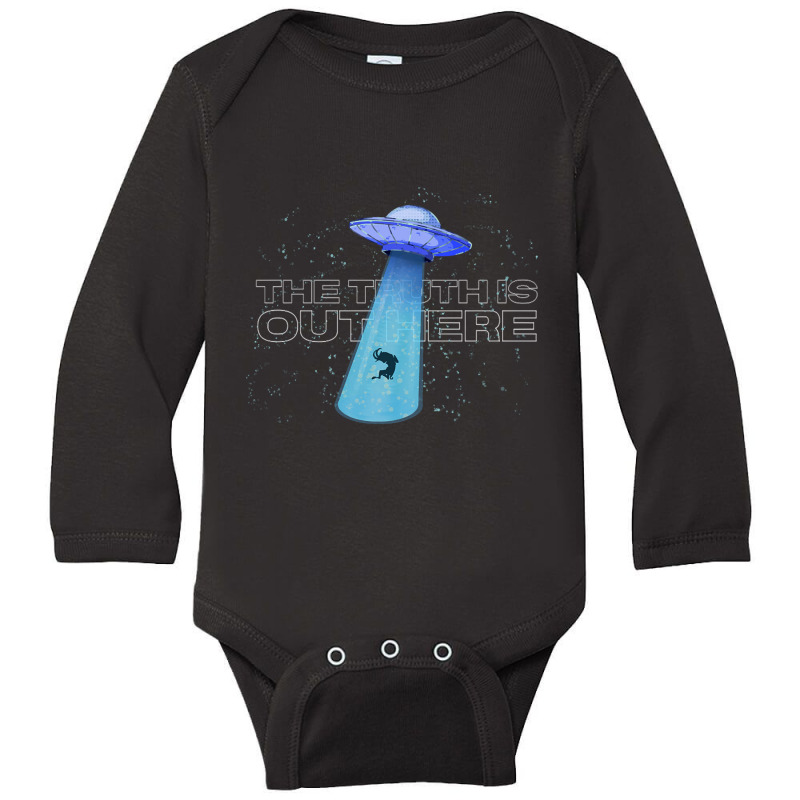 Alien Abduction The Truth Is Out Here Wall Art Space Alien Spaceship S Long Sleeve Baby Bodysuit by Box Bingham | Artistshot