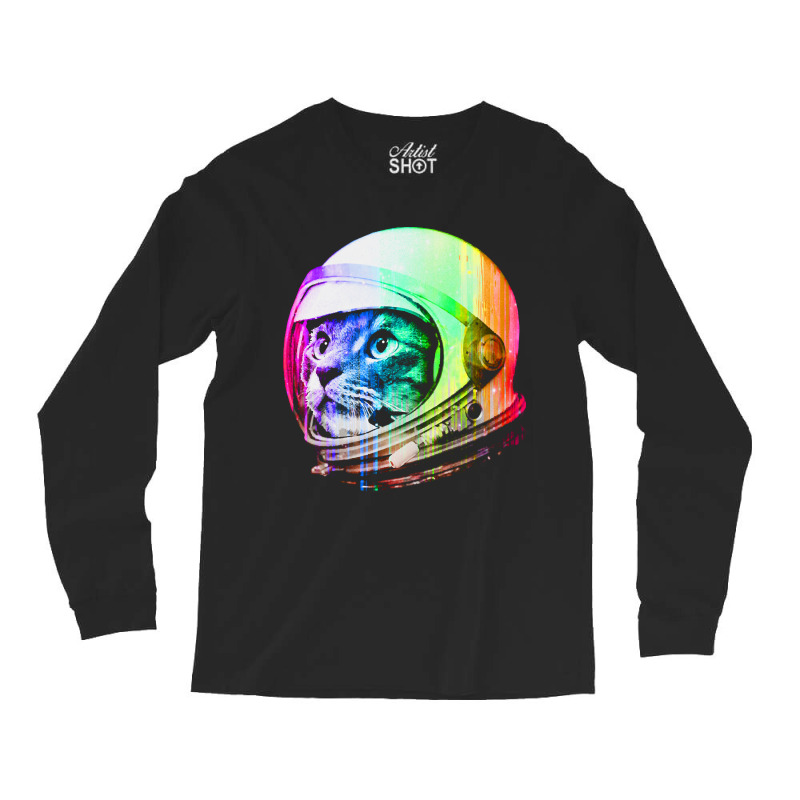 Astronaut Space Cat Long Sleeve Shirts | Artistshot