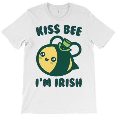Kiss Bee I'm Irish T-shirt Designed By Bariteau Hannah