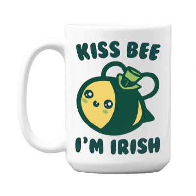 Kiss Bee I'm Irish 15 Oz Coffee Mug Designed By Bariteau Hannah
