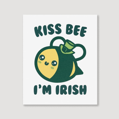 Kiss Bee I'm Irish Portrait Canvas Print Designed By Bariteau Hannah