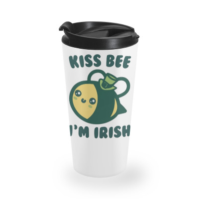 Kiss Bee I'm Irish Travel Mug Designed By Bariteau Hannah
