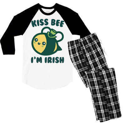 Kiss Bee I'm Irish Men's 3/4 Sleeve Pajama Set Designed By Bariteau Hannah