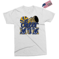 Cheer Mom Navy Leopard Cheer Poms   Megaphone Exclusive T-shirt | Artistshot