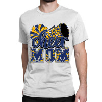 Cheer Mom Navy Leopard Cheer Poms   Megaphone Classic T-shirt | Artistshot