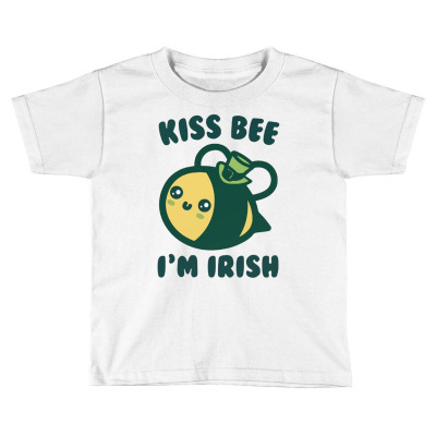 Kiss Bee I'm Irish Toddler T-shirt Designed By Bariteau Hannah