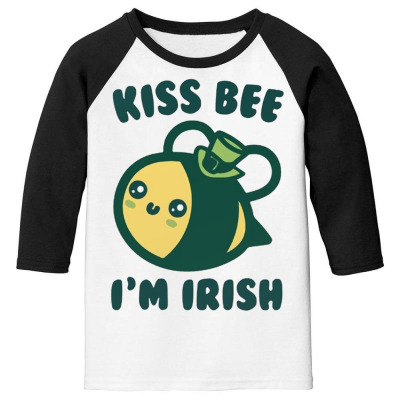 Kiss Bee I'm Irish Youth 3/4 Sleeve Designed By Bariteau Hannah