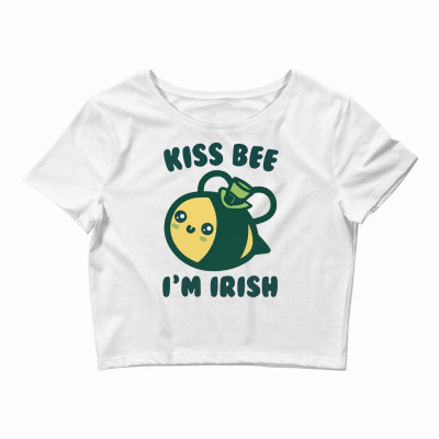 Kiss Bee I'm Irish Crop Top Designed By Bariteau Hannah