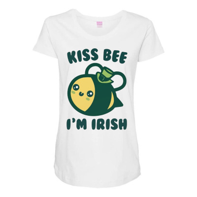 Kiss Bee I'm Irish Maternity Scoop Neck T-shirt Designed By Bariteau Hannah