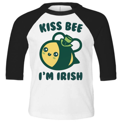Kiss Bee I'm Irish Toddler 3/4 Sleeve Tee Designed By Bariteau Hannah